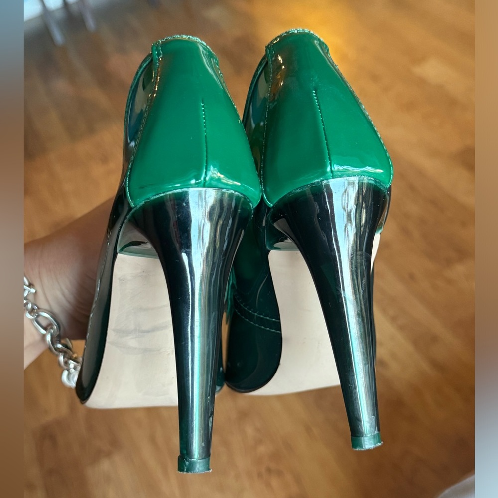 Steve Madden Women’s Tamper Pump Stiletto Heel in Dark Green Size: 8.5 - Picture 6 of 7